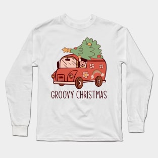 groovy christmas Long Sleeve T-Shirt